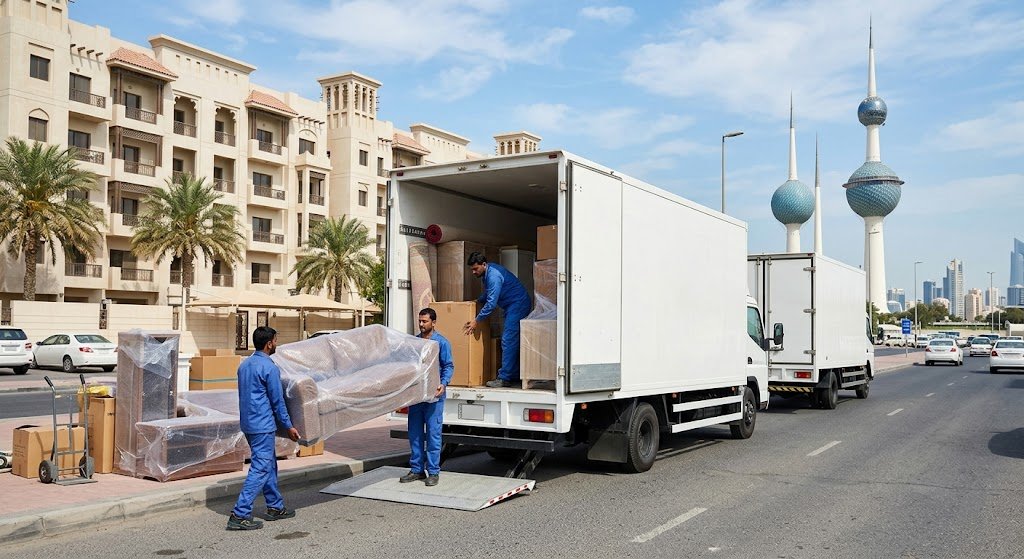 عمال نقل عفش في الكويت ينقلون أثاث المكاتب والشركات باحترافية وسرعة عالية
