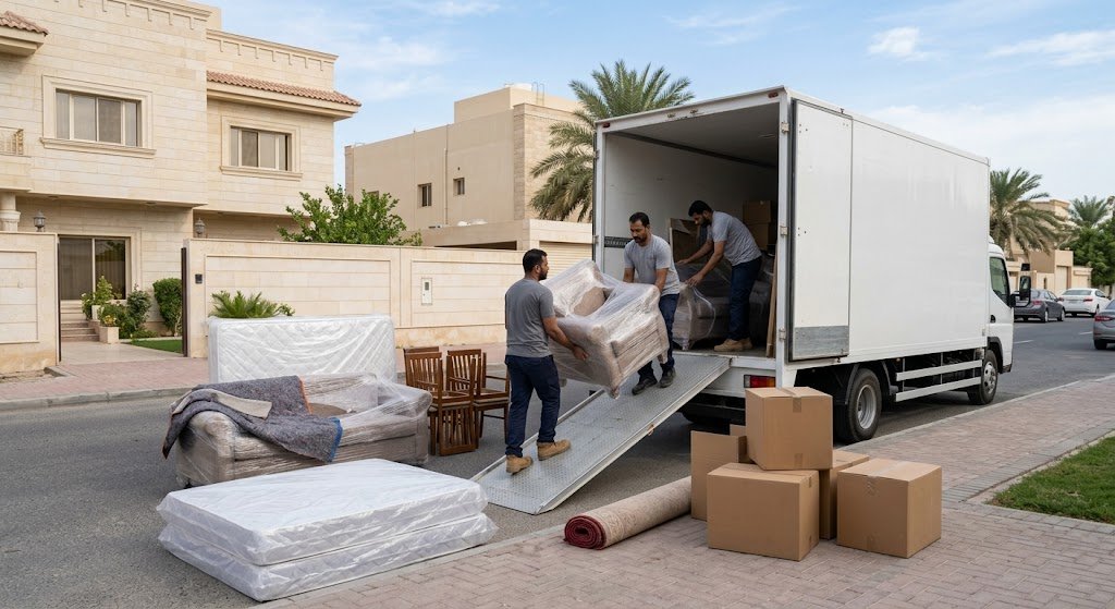 صناديق ومواد تغليف أثاث متنوعة تابعة لأرخص شركة نقل عفش في الكويت