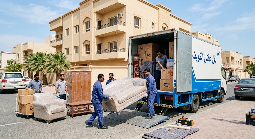 سيارة نقل عفش بالكويت مجهزة وتعمل على مدار 24 ساعة لخدمة كافة المناطق