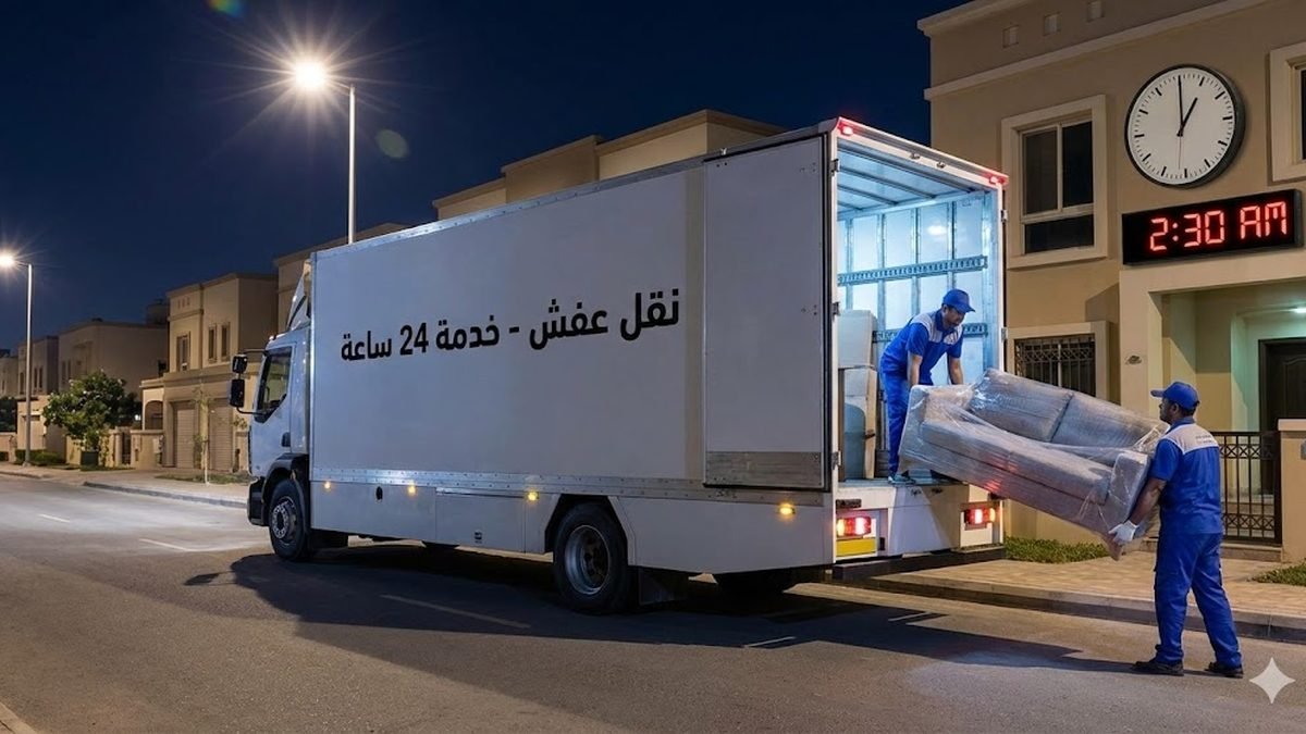 فريق شركة بيت لبيت أثناء نقل وتحميل العفش بالكويت